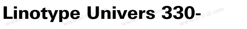 Linotype Univers 330字体转换